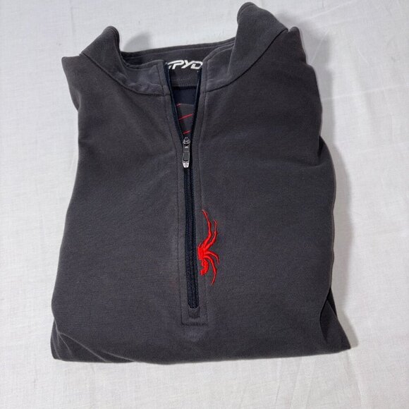 Spyder Other - Men's Spyder Quarter-Zip Sweatshirt Gray Mock Neck - size S